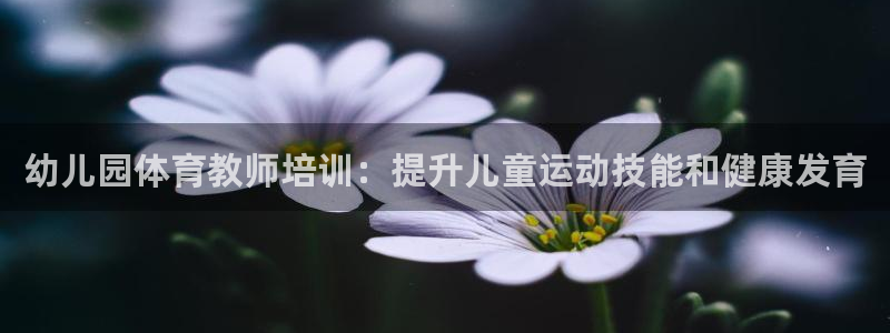 耀世平台注册开户要多久：幼儿园体育教师培训：提升儿童