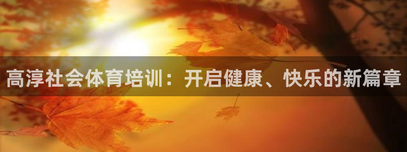 耀世的意思：高淳社会体育培训：开启健康、快乐的新篇章