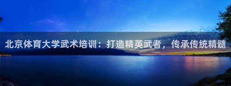 耀世娱乐黑钱吗：北京体育大学武术培训：打造精英武者，