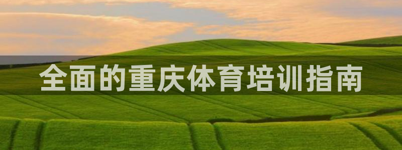 耀世平台总代理：全面的重庆体育培训指南